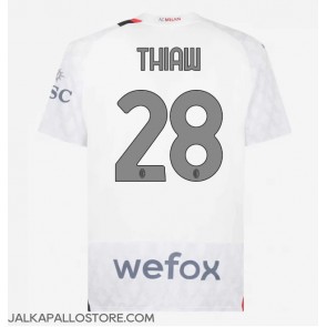 AC Milan Malick Thiaw #28 Vieraspaita 2023-24 Lyhythihainen